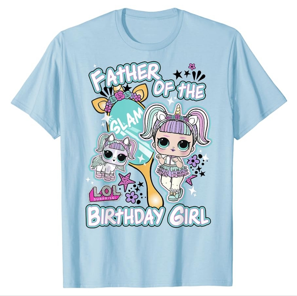 L.O.L Surprise! Father of the Birthday Girl tee-shirt size Large New with tags.
